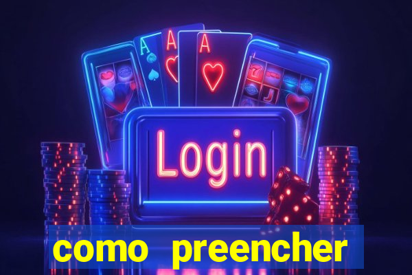 como preencher recibo de pagamento